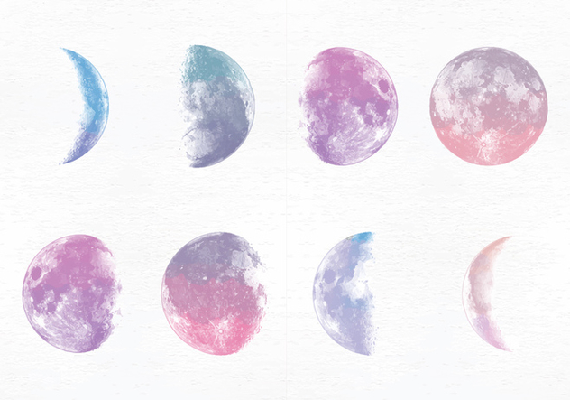 632x443 Vector Moon Phases Free Vector Download 356159 Cannypic