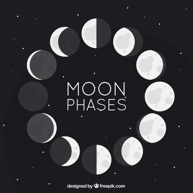 Moon Phases Vector at GetDrawings | Free download