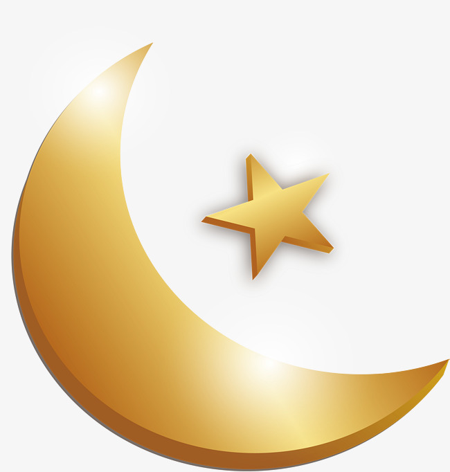 650x682 Golden Moon Star, Moon Vector, Star Vector, Vector Png Png And