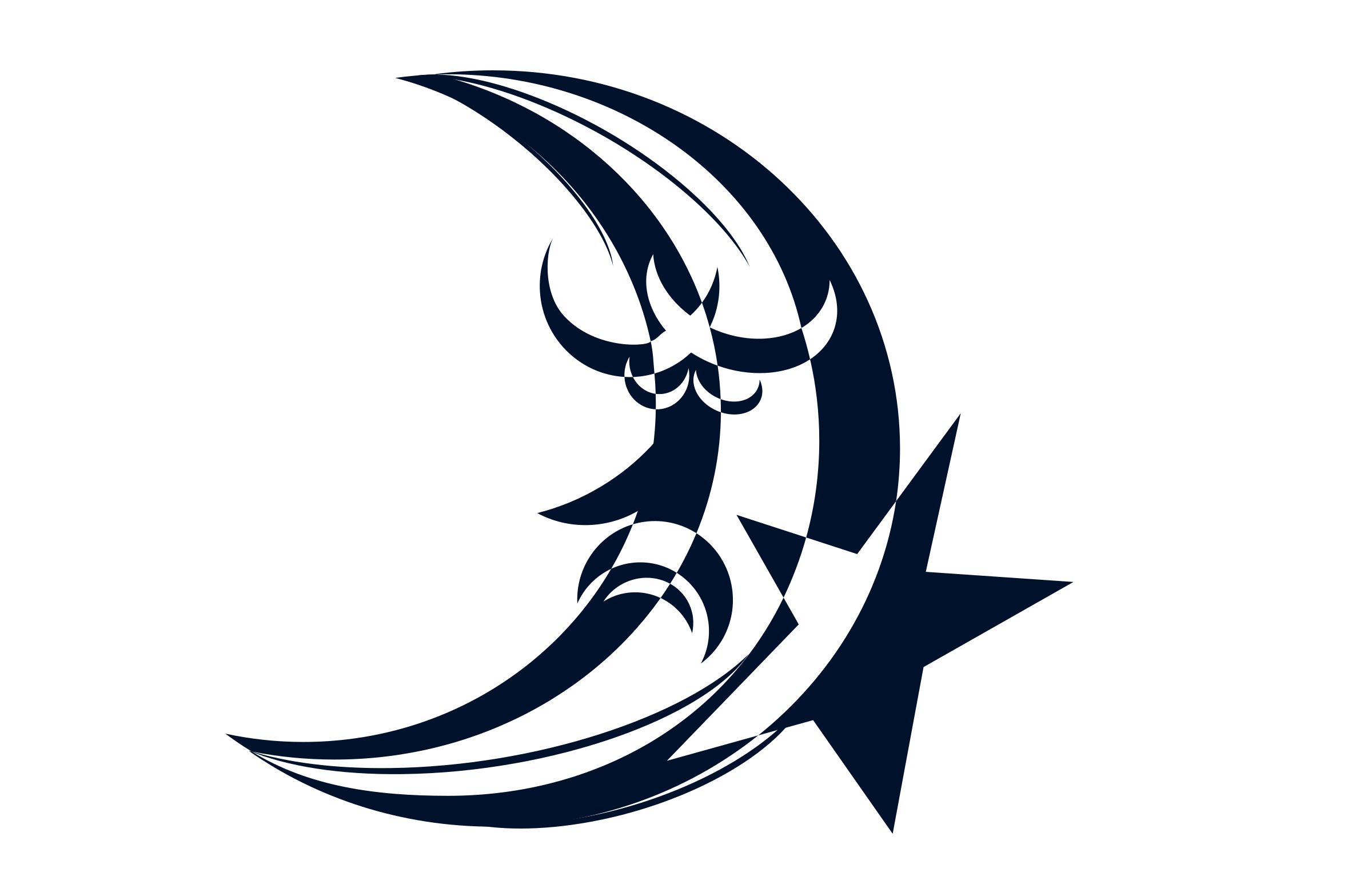 2400x1553 Moon Sleeping On Star Vector Clipart Image