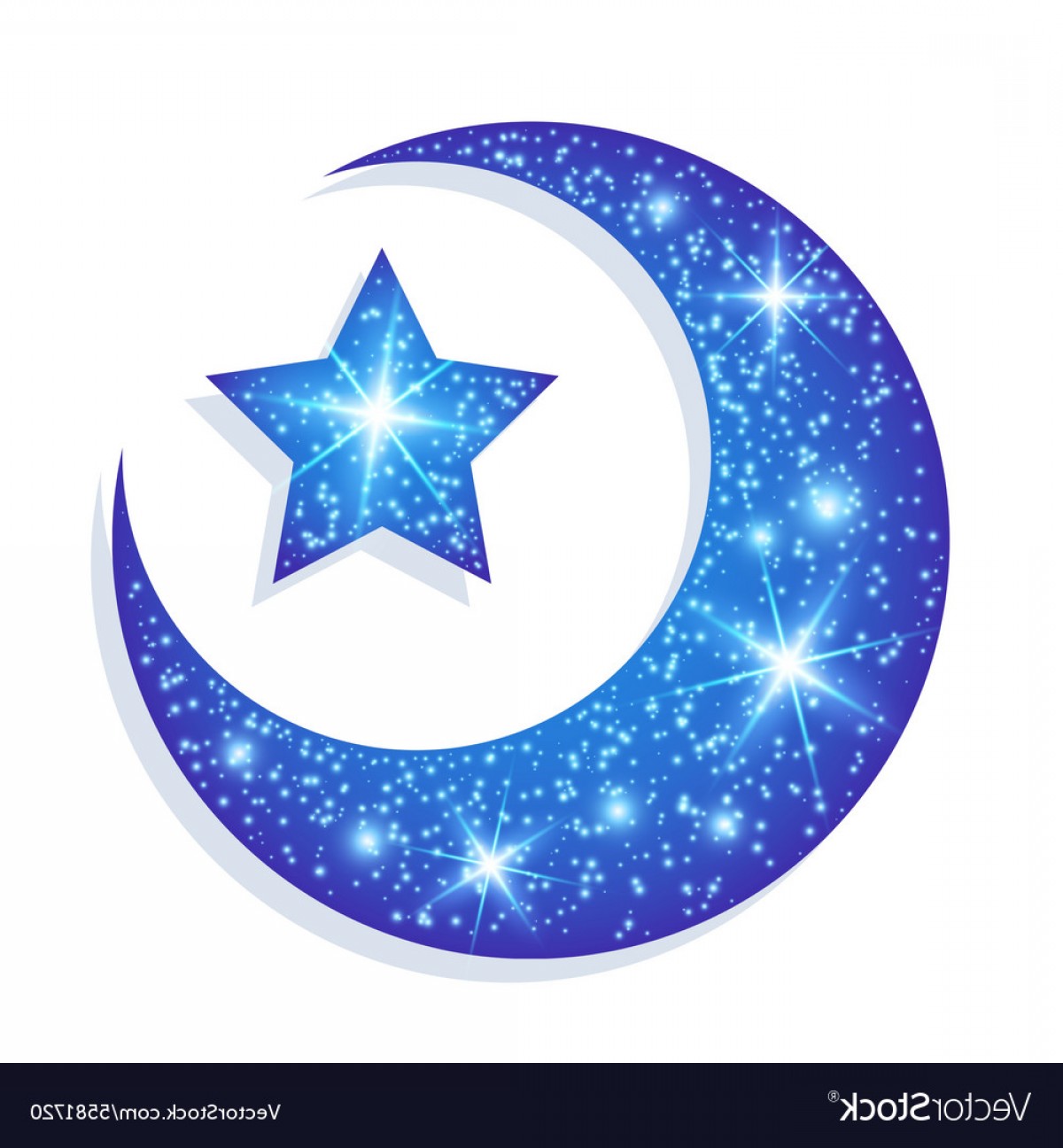 1200x1296 Shining Blue Moon With Star Vector Arenawp