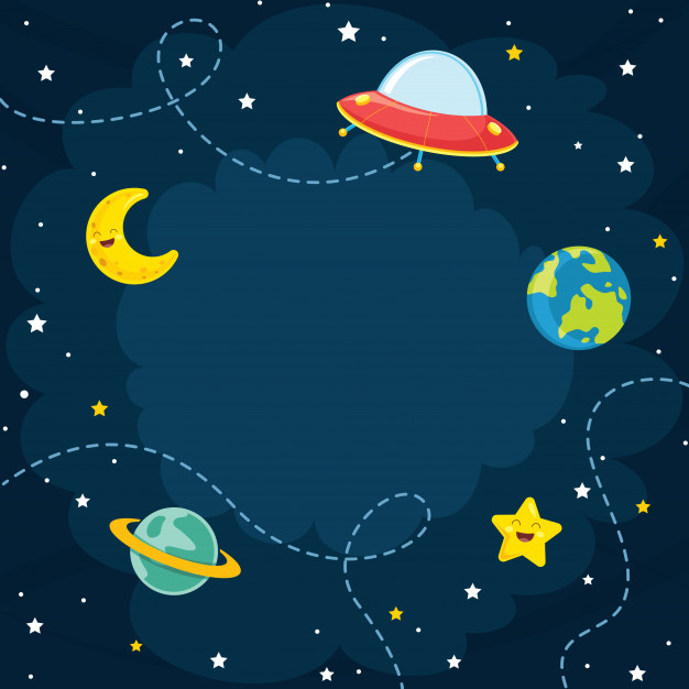 626x626 Space, Moon, Star Vector Illustration Vector Premium Download