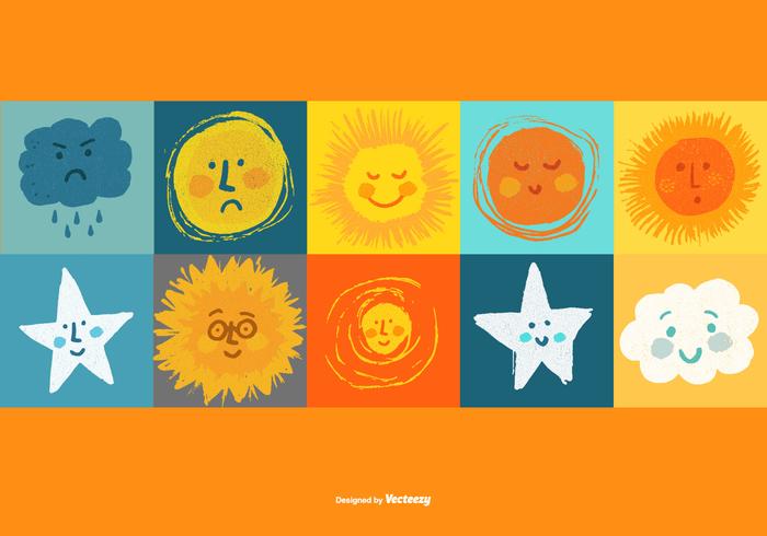 700x490 Sun Moon Star Clouds Vectors