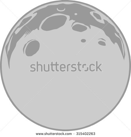 450x470 Clipart Moon Round Moon