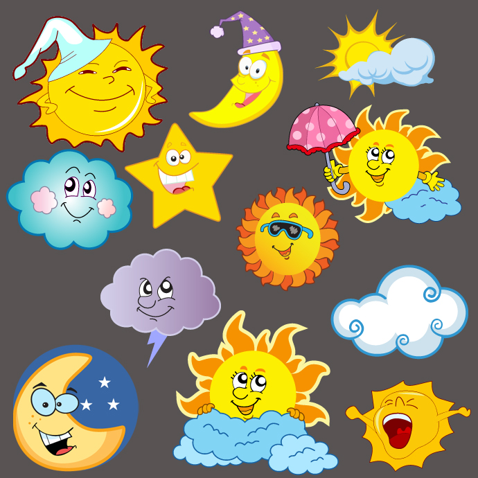 690x690 Sun And Moon Cartoonvector Pack Bing Gallery
