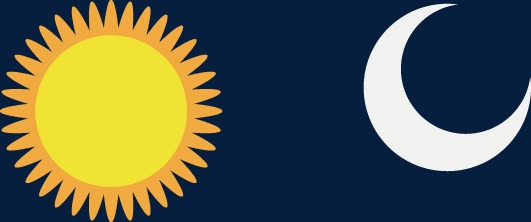 531x222 Vector Sun And Moon, Sun Vector, Moon Vector, Sun Png And Vector