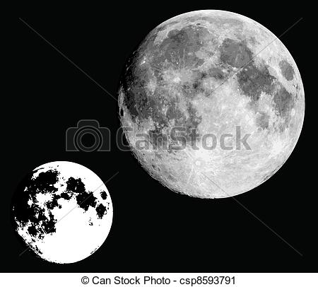 450x406 Clipart Moon Vector