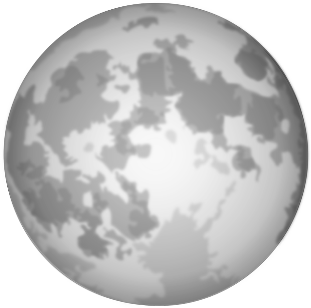 640x633 Clipart Moon Vector