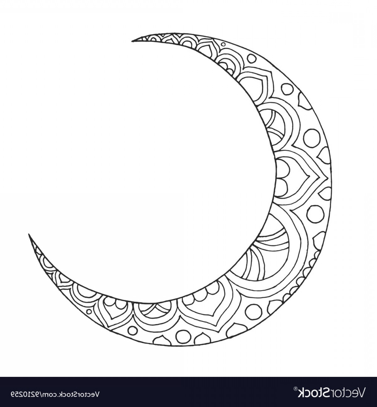 1200x1296 Ramadan Kareem Half Moon Vector Shopatcloth