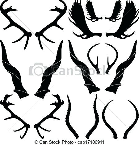 450x470 Deer Antlers Clipart Hook Antler 9 Wreath Procommunication