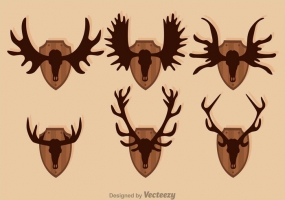 285x200 Moose Antlers Free Vector Graphic Art Free Download (Found 99
