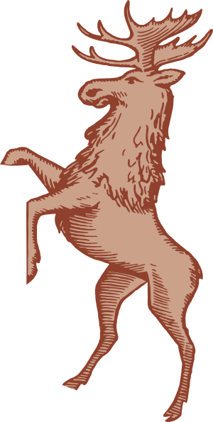 300x595 Moose Clip Art Free Vector 4vector