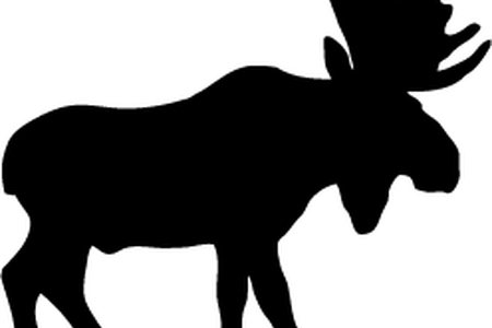 450x300 Collection Of Free Moose Vector Silhouettes. Download On Ubisafe