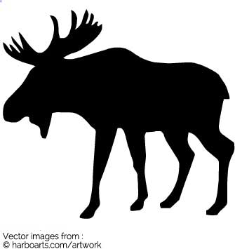 335x355 Download Moose Silhouette