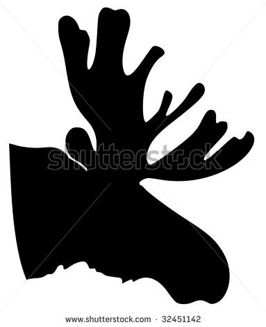 383x470 Moose Silhouette Free Vector Download (5,360 Files) For Commercial