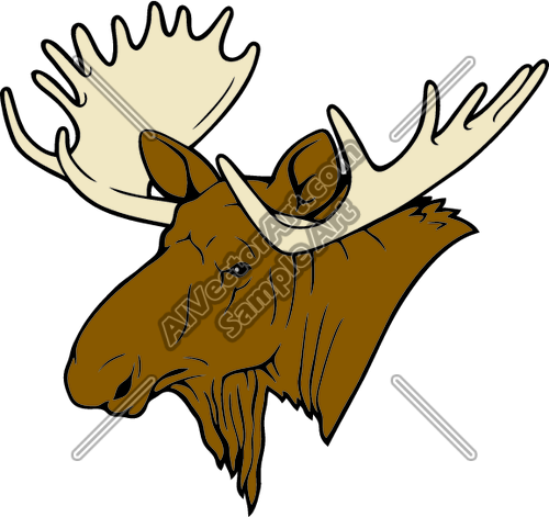 500x471 Bullmoose01nc2clr Clipart And Vectorart Animals