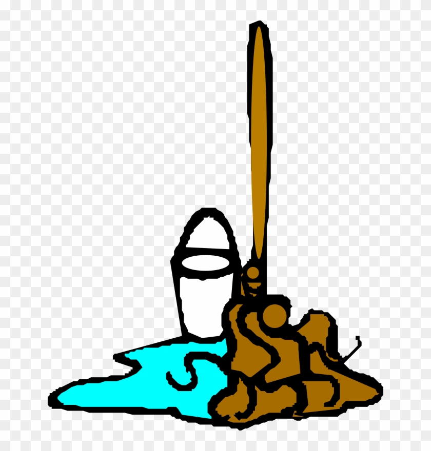 840x880 Free Vector Mop And Bucket Clip Art
