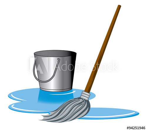 500x444 Mop And Bucket