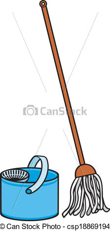 225x470 Bucket And Cleaning Mop.