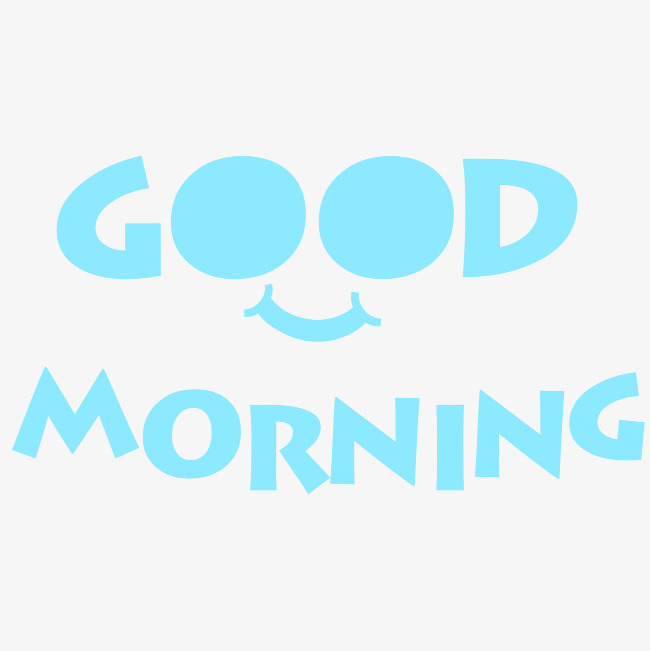 650x651 Creative Morning Good Art Word Vector Material, Creative Vector