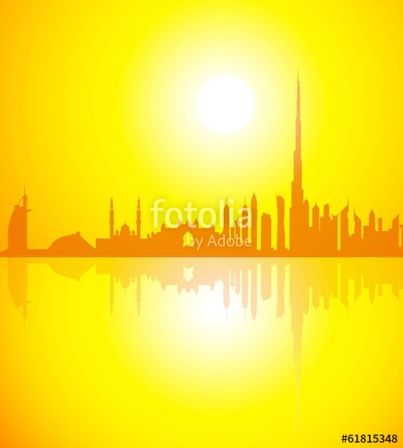 450x500 Dubai Skyline