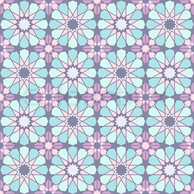 800x800 Seamless Bright Multi Colored Geometric Pattern Based On Moroccan