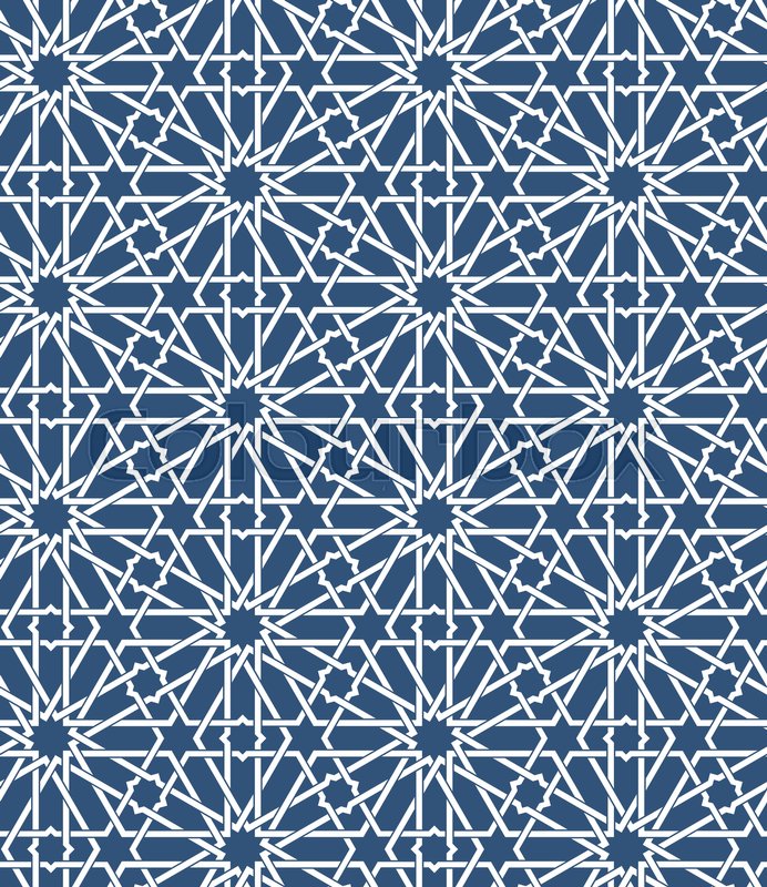 692x800 Seamless Islamic Moroccan Pattern. Arabic Geometric Ornament