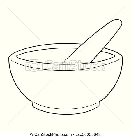 450x470 Vector Set Of Mortar And Pestle.