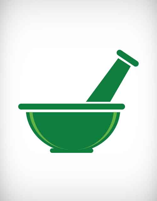 500x639 Mortar Pestle Vector