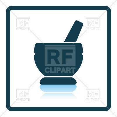 400x400 Icon Of Mortar And Pestle Vector Image Vector Artwork Of Objects