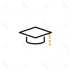 300x300 Isolated Graduation Cap Icon Mortar Board Vector Arenawp