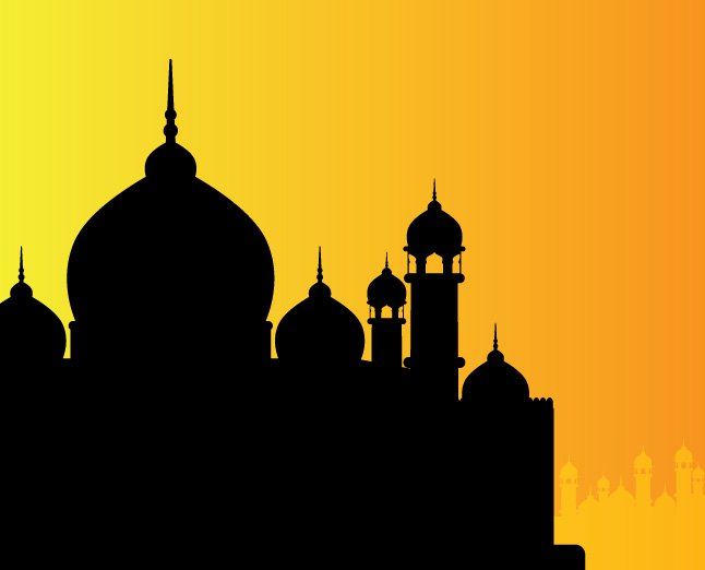 646x522 Mosque Silhouette Vector Two Vector Art Amp Graphics