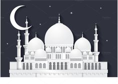 236x169 Hari Raya Mosque Vector Template Illustrations