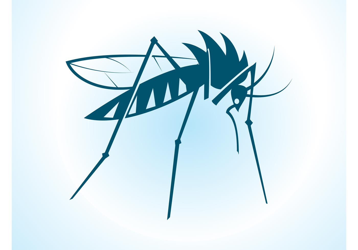 1400x980 Mosquito Free Vector Art