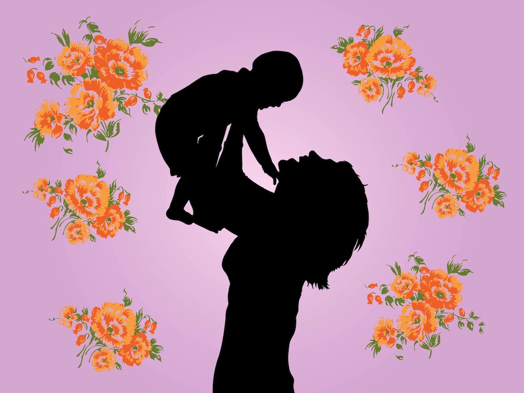 1024x768 Mother And Child Graphics Vector Art Amp Graphics