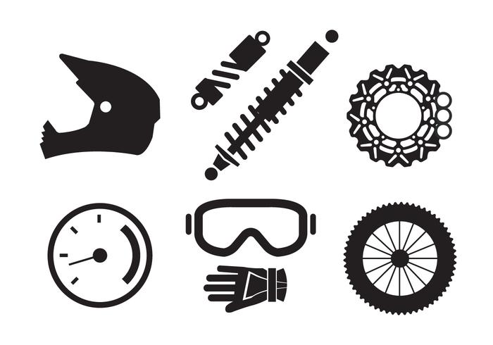 700x490 Vector Set Of Motorcycle Elements