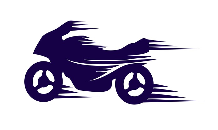 700x417 Motorbike With Speed Effect Vector Wall Mural We Live