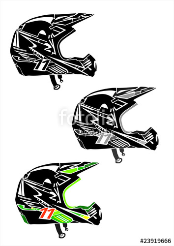 354x500 Motocross Helmets Stock Image And Royalty Free Vector Files On