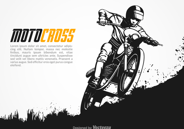 632x443 Free Vector Motocross Illustration Free Vector Download 380451