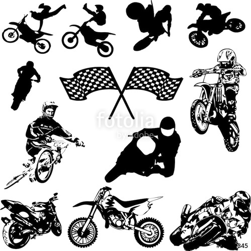 499x500 Motocross (Vector) Stock Image And Royalty Free Vector Files On