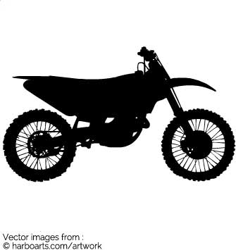 335x355 Download Motocross Bike Silhouette