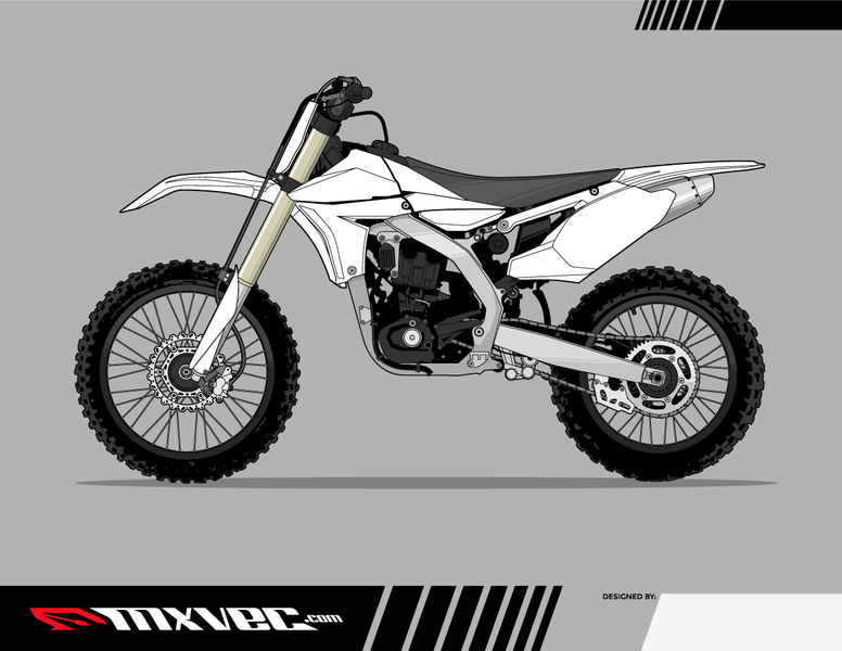 776x600 Free Motocross Bike Vector Template