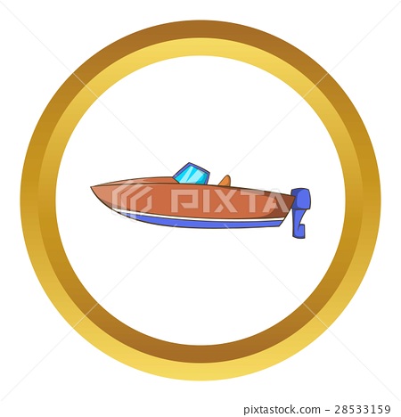 450x468 Motor Boat Vector Icon
