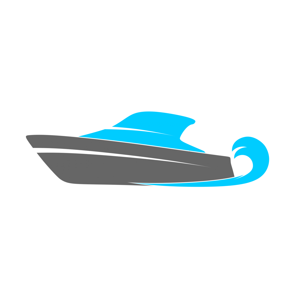 999x999 Motorboat Vector Image Logo