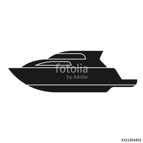 500x500 Yacht Motor Boat Icon Stock Image And Royalty Free Vector Files