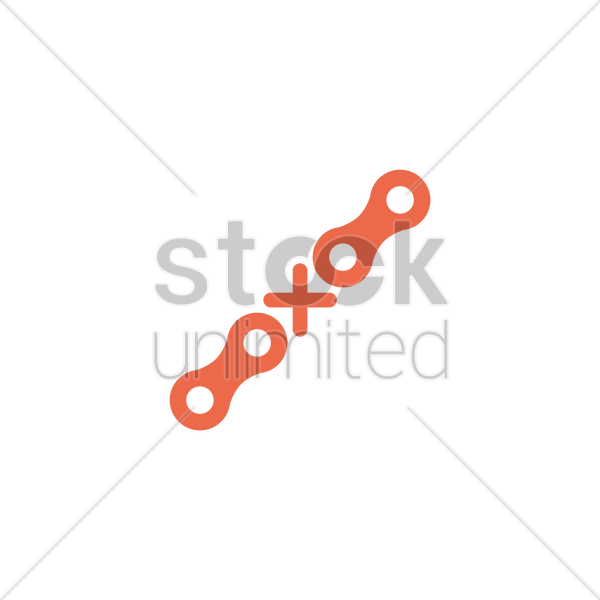 600x600 Motorcycle Chain Links Vector Image