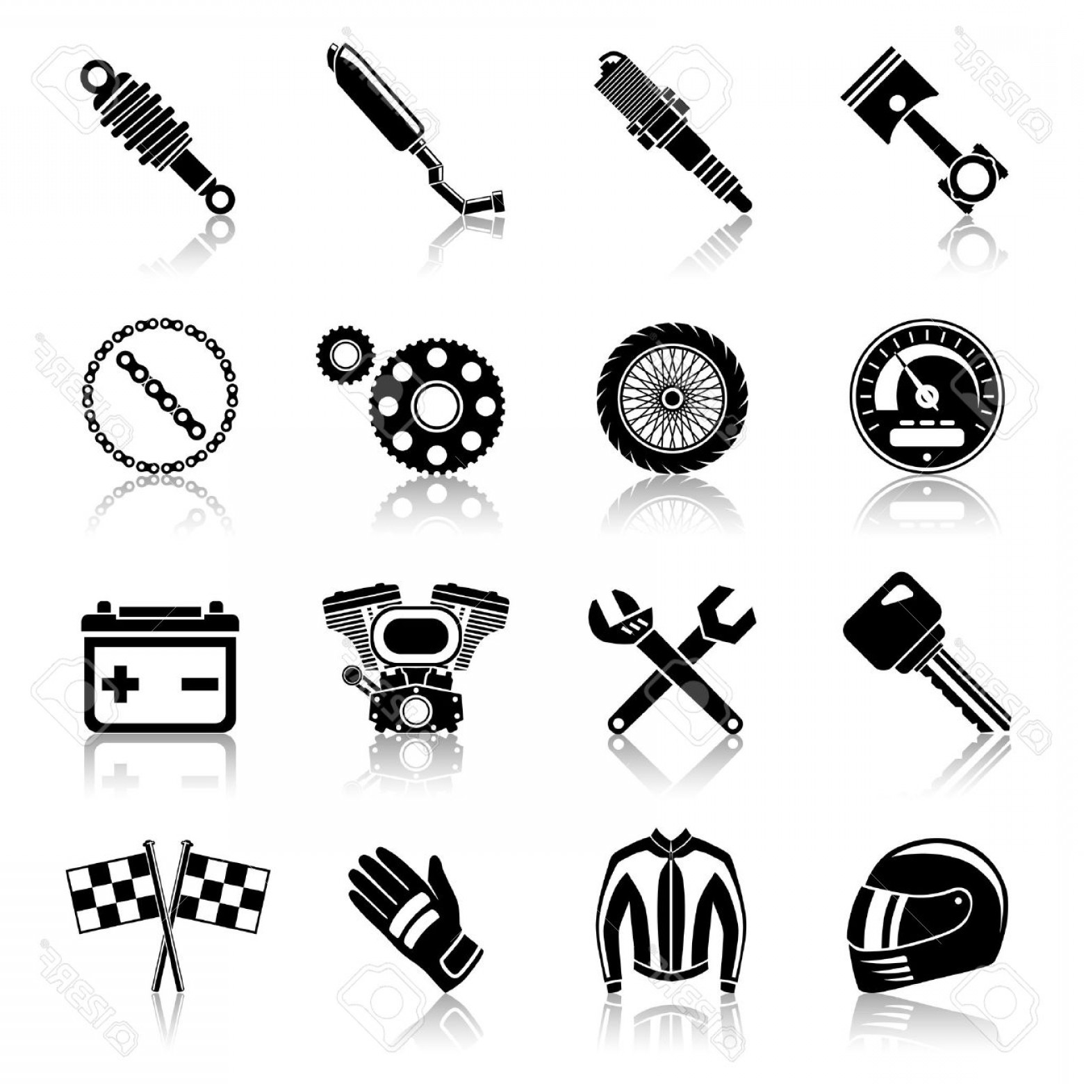 Motorcycle Parts Vector at GetDrawings | Free download