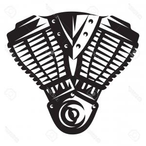 300x300 Stock Illustration Motorcycle Engine Vector Car Motor Machine