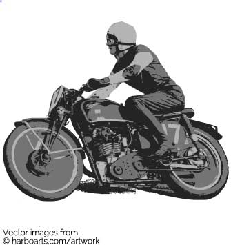 335x355 Download Vintage Motorbike Rider