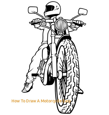 380x400 How To Draw A Motorcycle Easy 15 Back View Motorcycle Rider Vector